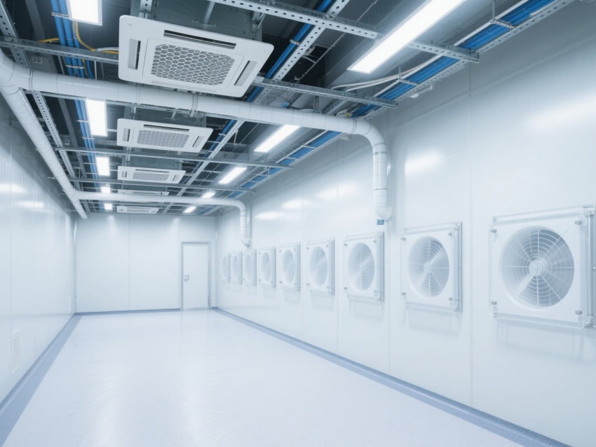 6400平六安電子芯片廠無(wú)塵車間凈化裝修工程